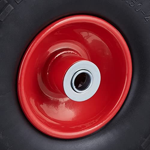 Detalle 2 de Relaxdays 2 ruedas macizas 4.10/3.50-4, 150 kg 🛞