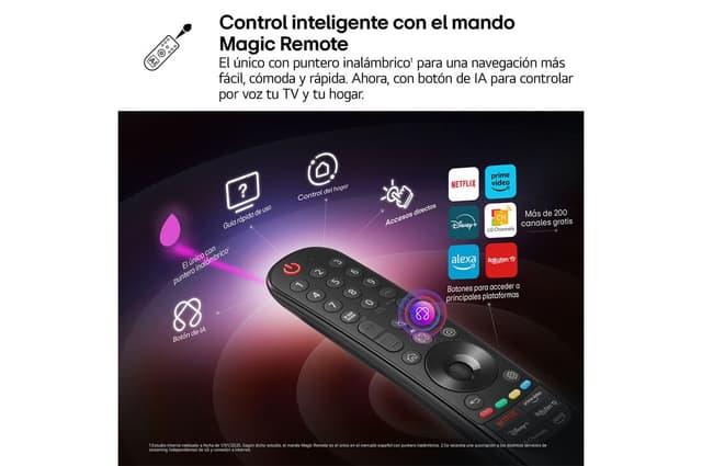 Detalle de LG QNED8E 75" 4K 2025 Smart TV