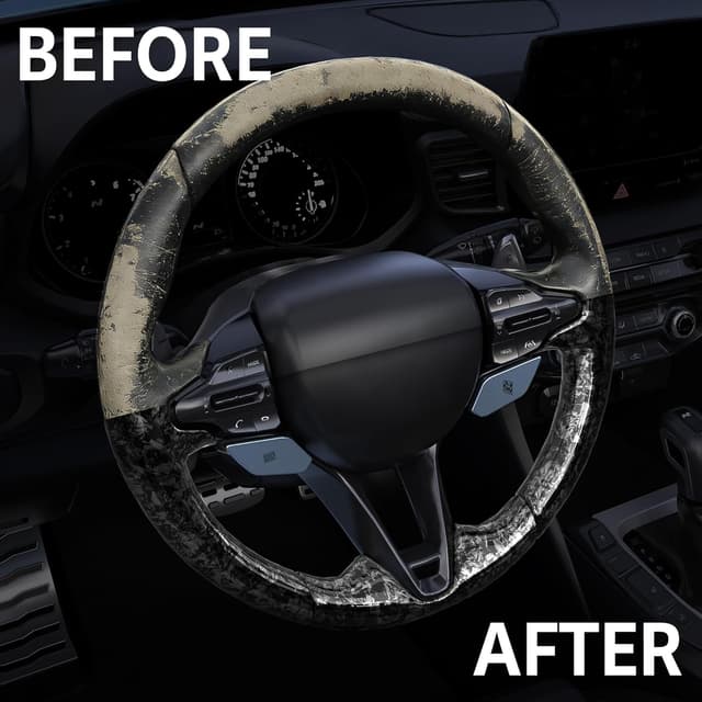 Detalle 2 de Foneso Forged Carbon Folie (Silber) – 150 x 30 cm Carbon-Vinyl für Auto-Schutz & DIY-Wrap