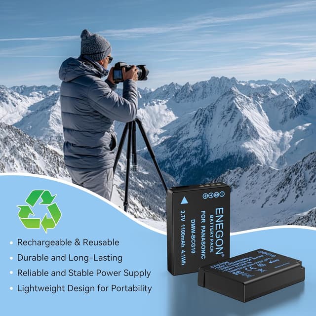 Thumbnail 6 de ENEGON DMW-BCG10 Batteries 1100mAh x2