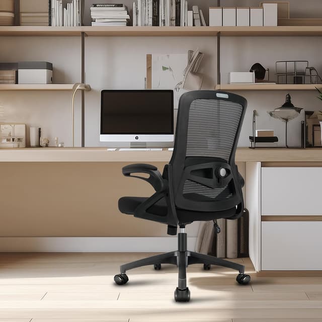 Detalle 2 de Milacyee Silla de Oficina Ergonómica 🪑 Reposabrazos y Apoyo Lumbar