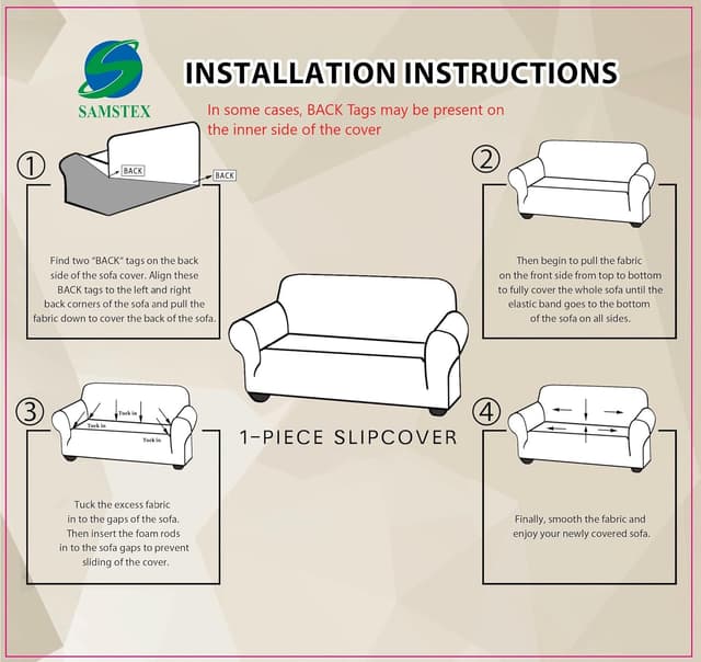 Thumbnail 5 de SAMSTEX Stylish Sofa Cover