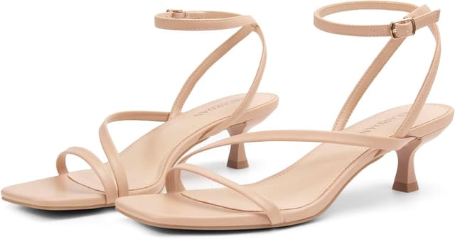 Detalle 2 de NIEARDAN Women's Kitten Heel Sandals 2-inch 👠