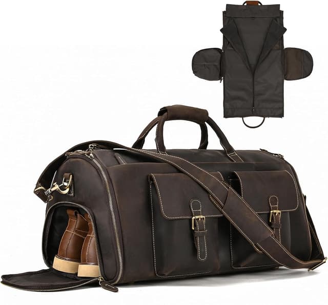 Detalle de LUUFAN Leather Garment Bag 45L