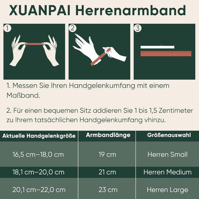 Thumbnail 6 de XUANPAI Herren-Armband aus Edelstahl – Weizenkette 4/5 mm in Gold vergoldet, Silber oder Schwarz