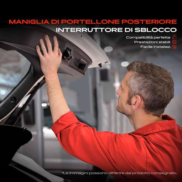 Detalle de Frankberg maniglia portellone posteriore 2 poli