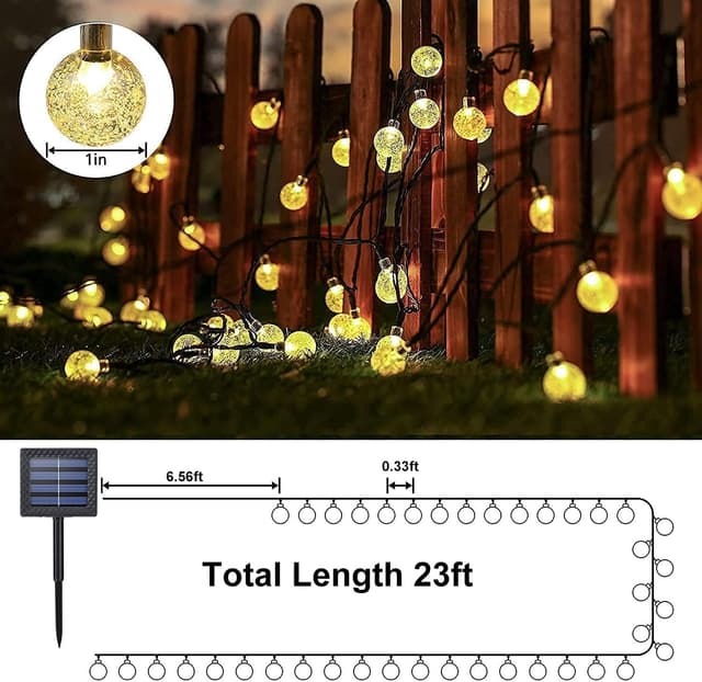 Thumbnail 3 de Usboo Solar String Lights 24ft 50LED