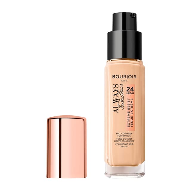 Detalle de Bourjois Foundation Always Fabulous 120 Light Ivory – High-Coverage Make-up mit 24h Halt