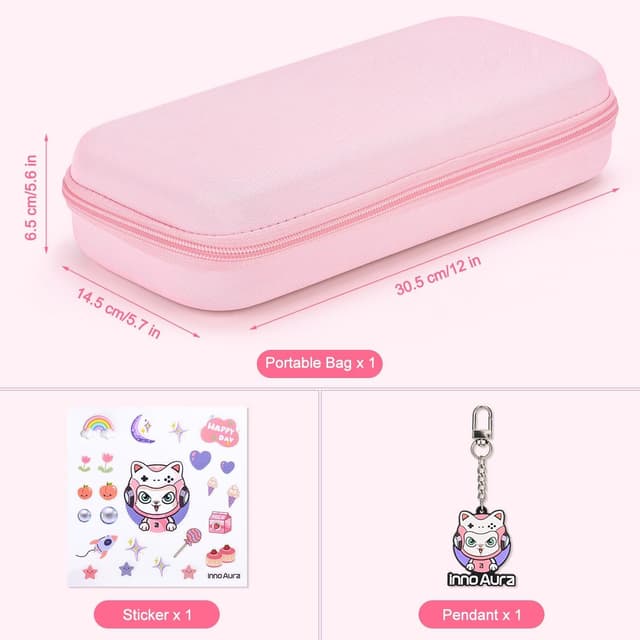 Thumbnail 4 de innoAura Switch 2 Carrying Case 9‑slot Pink