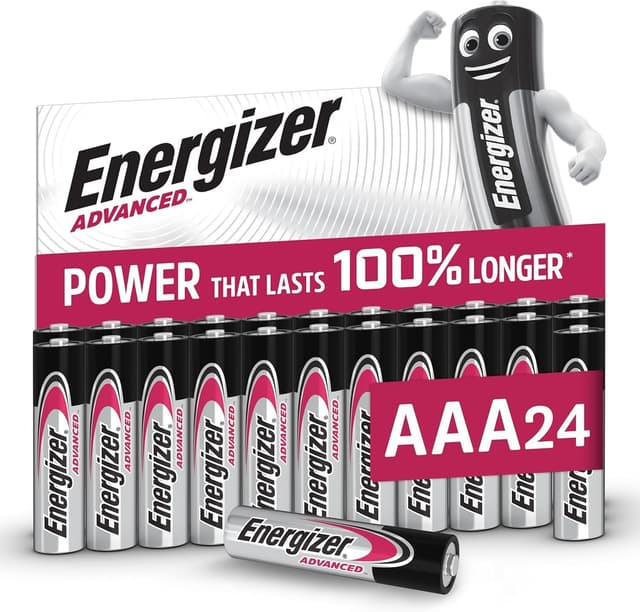Detalle de Energizer Advanced AAA batteries 24 pack 1.5V