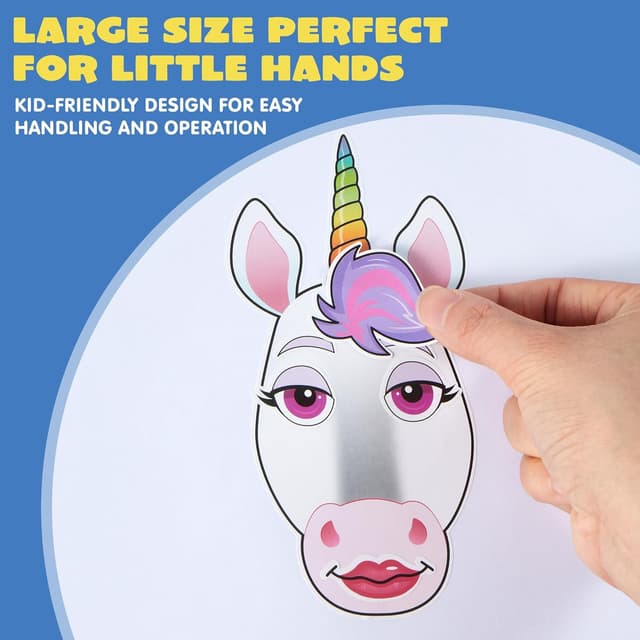 Detalle 2 de JOYIN unicorn sticker faces set 36 pcs