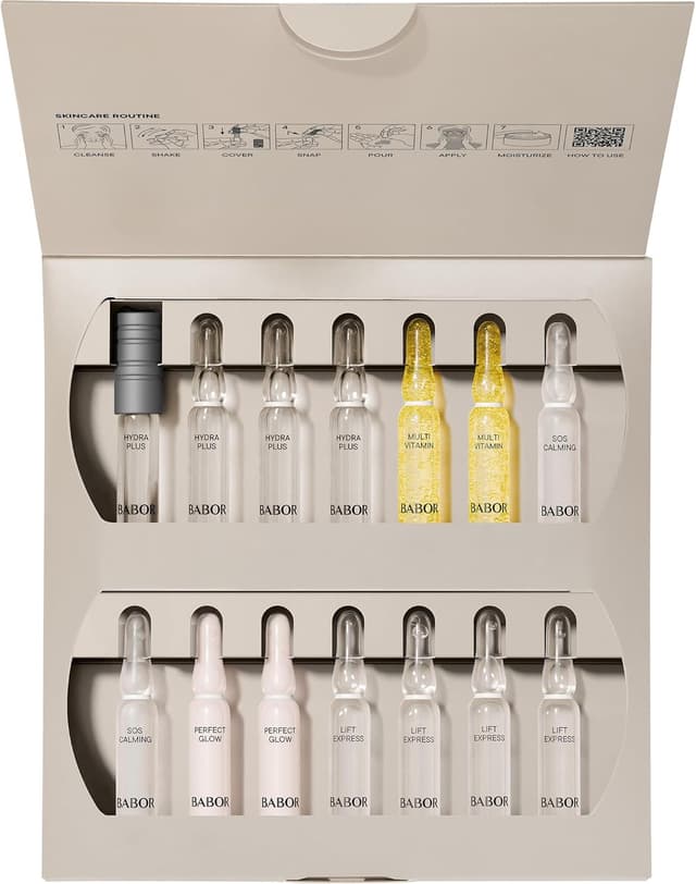 Detalle 2 de BABOR Perfect Skin Collection – Set regalo di fiale intense per viso, 14 giorni