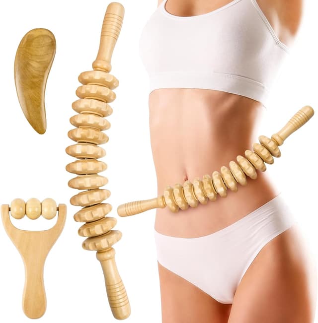 Imagen de ACWOO Rodillo masaje madera 12 rodillos en OfertitasTOP