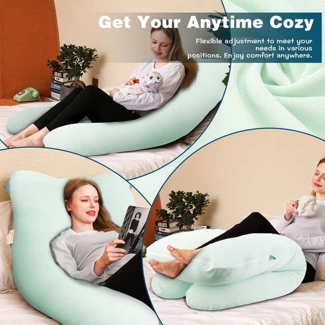 Detalle 2 de Cooling maternity pillow 55 inch U-shape