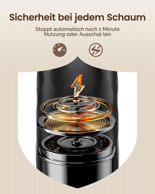 Thumbnail 6 de Maestri House LunaFro Mini – wiederaufladbarer elektrischer Milchaufschäumer mit USB-C