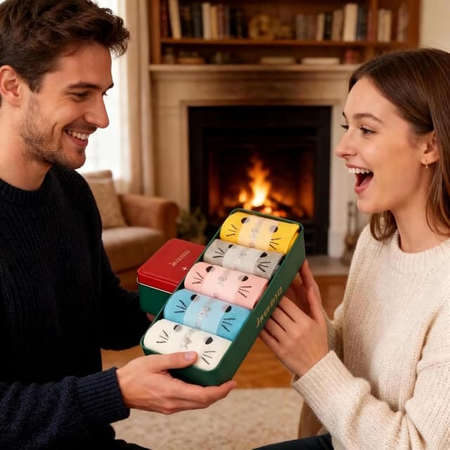 Thumbnail 6 de Jeasona cotton socks 5 pairs for size 4-9