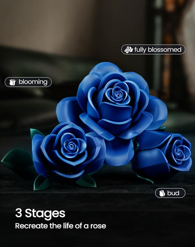 Thumbnail 3 de iATOM Blue Rose Bouquet 12pcs đč