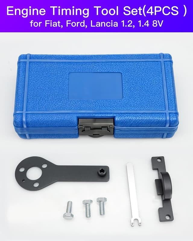 Detalle 2 de RUIZHI outil de courroie de distribution (support arbre à cames, tendeur et verrouillage) compatible Fiat 1.2/1.4 8V