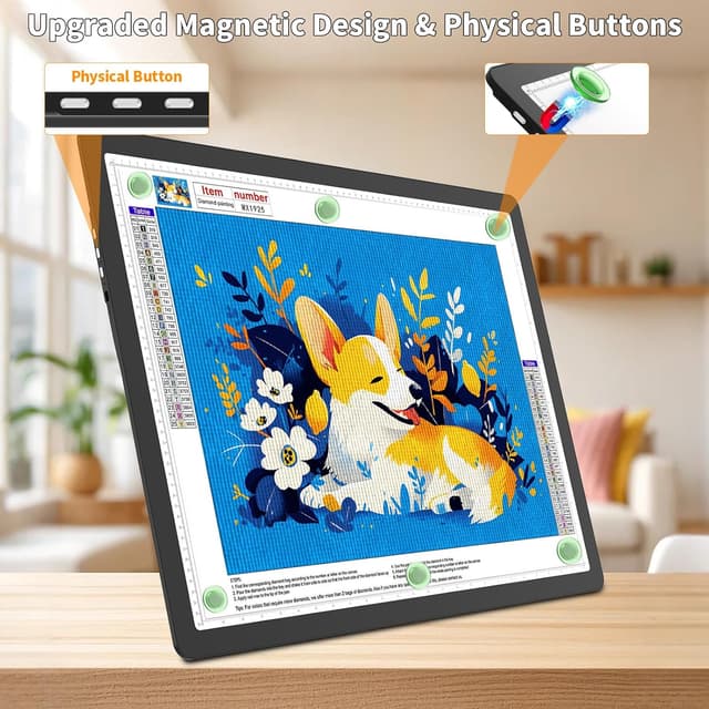 Thumbnail 4 de TOHETO Table lumineuse A2 pour peinture au diamant