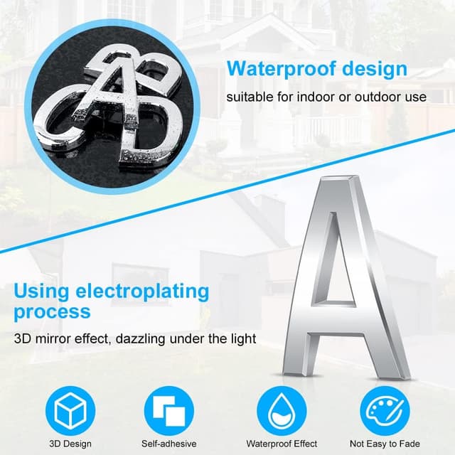 Thumbnail 3 de Vicloon plaque numéro maison 3D