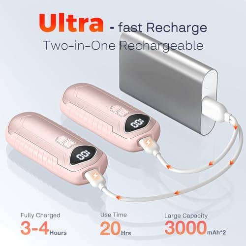 Thumbnail 2 de Lot de 2 chauffe-mains 6000 mAh ⚡