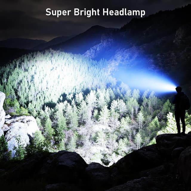 Thumbnail 1 de Blukar Head Torch Rechargeable 8-mode headlamp 🔦