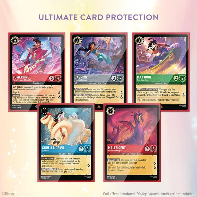 Detalle de Pochettes pour cartes à collectionner Disney Lorcana – Mythen Pochettes pour cartes Mulan (taille standard 63 x 88 mm)