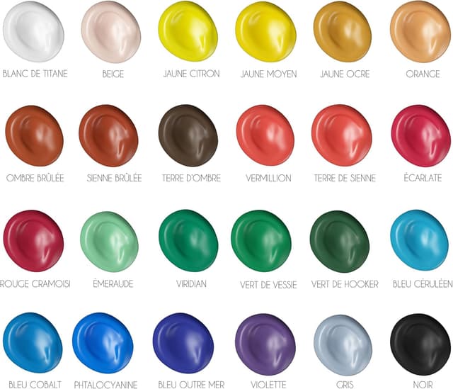 Thumbnail 6 de Zenacolor Kit peinture 41 pièces 24 tubes 🎨