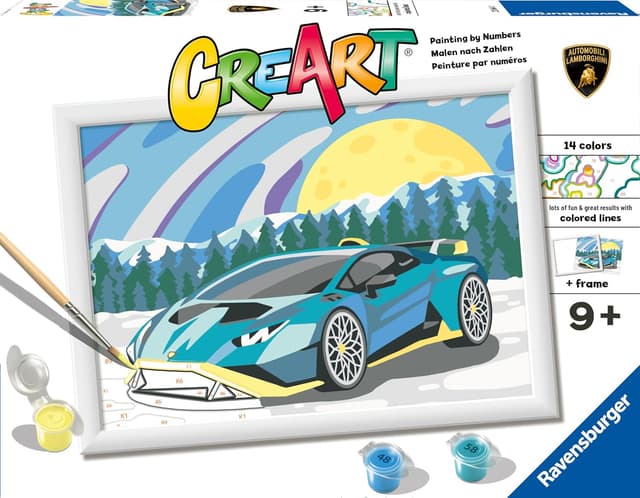 Detalle de Ravensburger CreArt Lamborghini – Dipingere con i Numeri per bambini 9+ anni