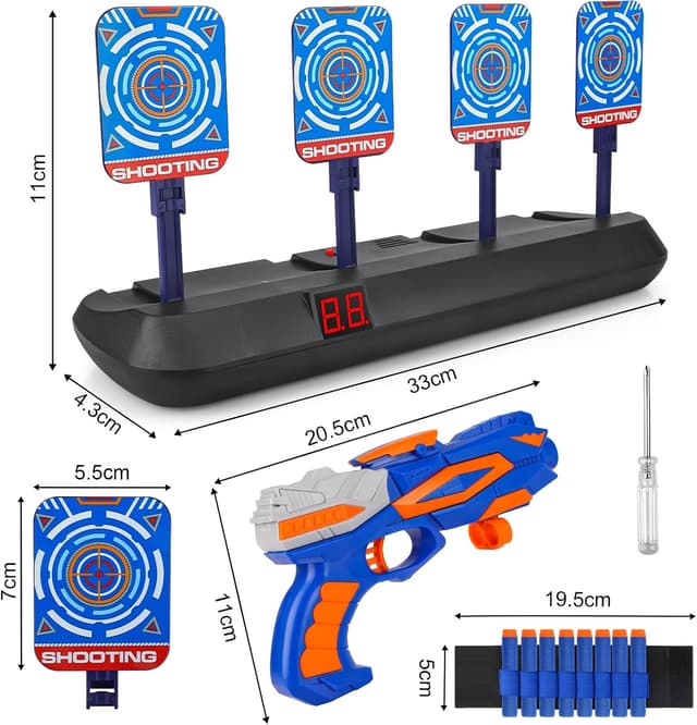 Thumbnail 6 de Diana electrónica con pistola y 20 dardos 20 piezas