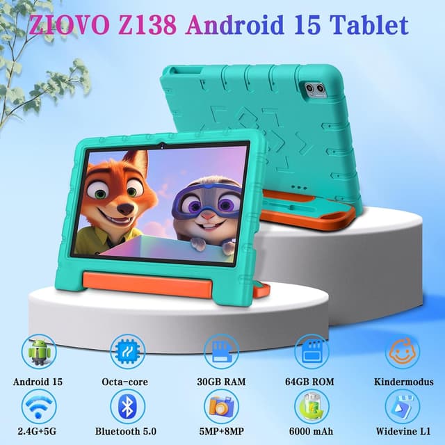 Detalle 2 de ZIOVO Kinder-Tablet 10 Zoll mit Android 15