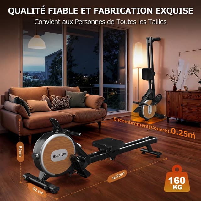 Thumbnail 6 de DMASUN Rameur Musculation 2026 Version