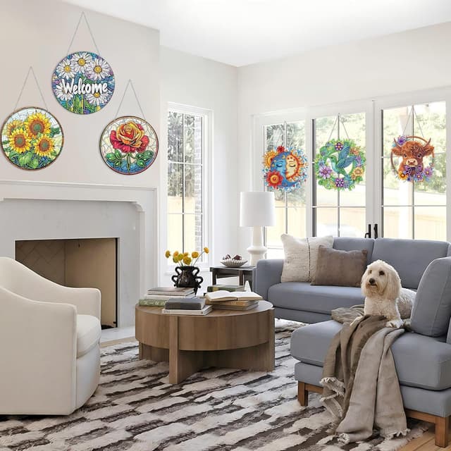 Thumbnail 5 de VAIIEYO 5D Diamond Painting Anhänger Eule