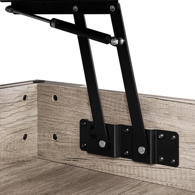 Thumbnail 3 de Yaheetech mesa centro elevable con estante gris 120x59 cm