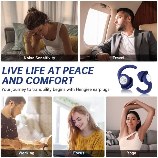 Thumbnail 6 de Hengiee Bouchons D'oreilles Silicone 33dB