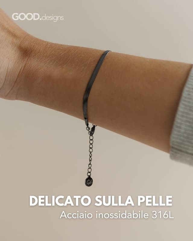 Detalle 2 de GD GOOD.designs Bracciale serpente 3 mm