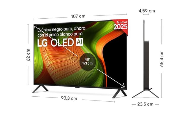 Detalle 2 de LG OLED48B56LA Smart TV OLED AI B5 48" 4K 2025