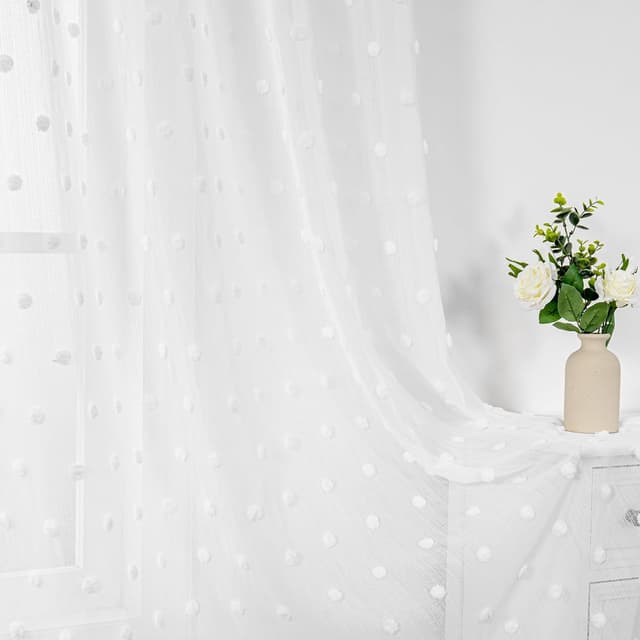 Thumbnail 5 de MYSKY HOME Gardine Weiß 2er-Set 235 cm