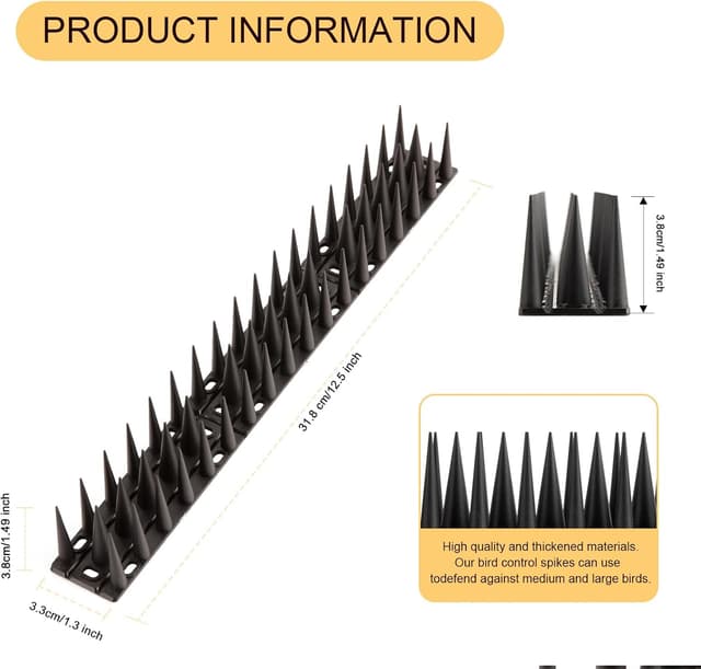 Detalle de OFFO Bird Spikes 4.45m pigeon deterrent