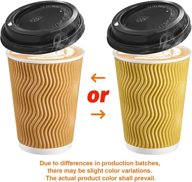 Thumbnail 3 de SIUQ 12 oz Disposable Coffee Cups