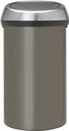 Detalle 2 de Brabantia Touch Bin 60 Liter Platinum