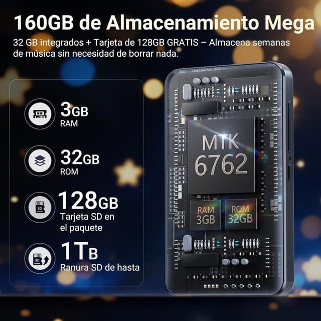 Thumbnail 1 de MECHEN Reproductor MP3 Android 13, 3GB RAM 32GB ROM