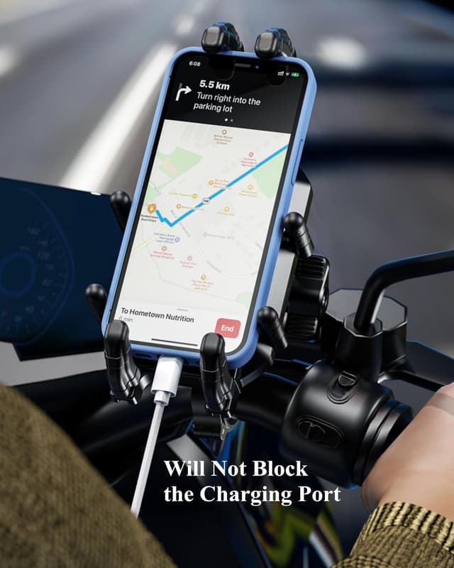 Thumbnail 5 de BRCOVAN Anti-Theft Motorcycle Phone Mount for 5.4-7.2"