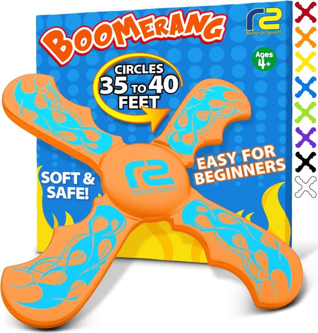 Detalle de Boomerang for Kids EVA Foam — Easter, Valentine’s & Birthday Gift Outdoor Toy