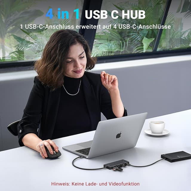 Detalle de UGREEN USB C Hub 10 Gbps 🔌