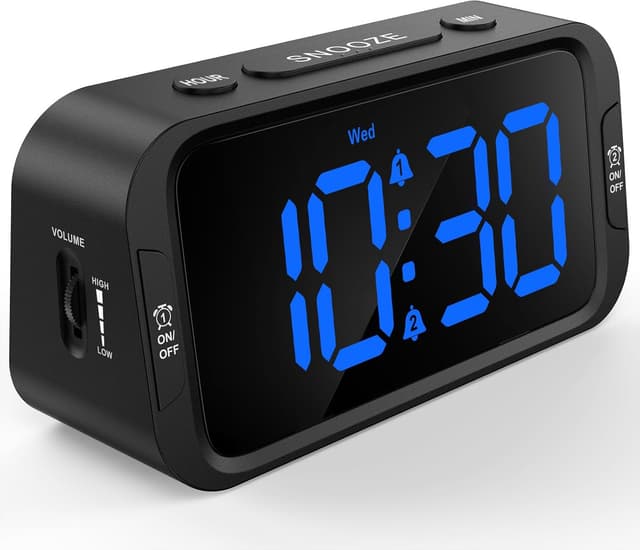Detalle de Odokee Digital Dual Alarm Clock for Bedroom