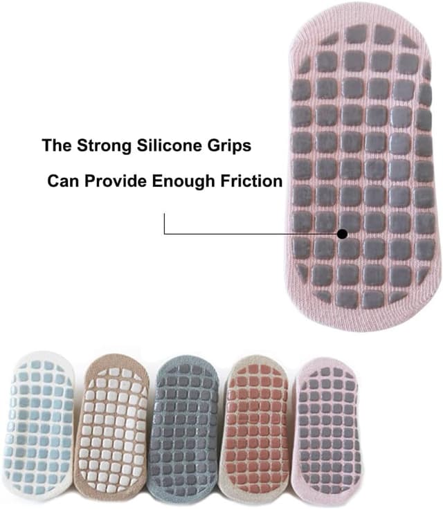 Thumbnail 6 de Exemaba Baby non-slip grip ankle socks (5 pairs) for toddlers – cartoon anti-skid socks