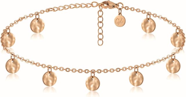 Thumbnail 6 de GD GOOD.designs Damen-Fußkettchen aus 316L Edelstahl – wasserfest, von 22 bis 27 cm verstellbar