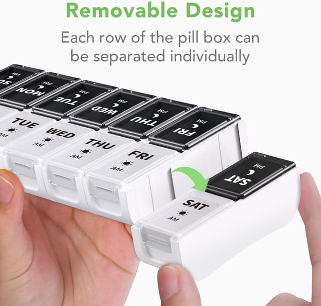 Detalle 2 de Opret Weekly Pill Organiser 14 compartments 💊