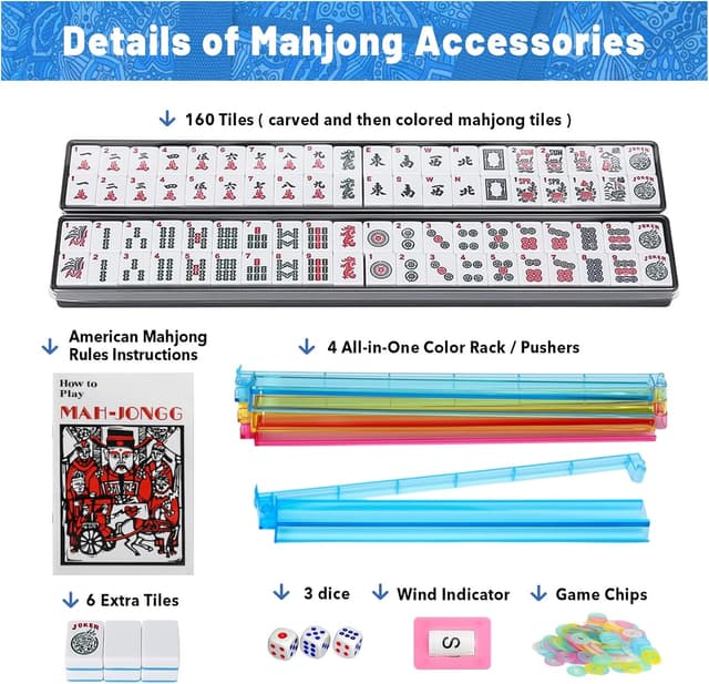 Thumbnail 4 de Kyerlish American Mahjong Set 166 🎲